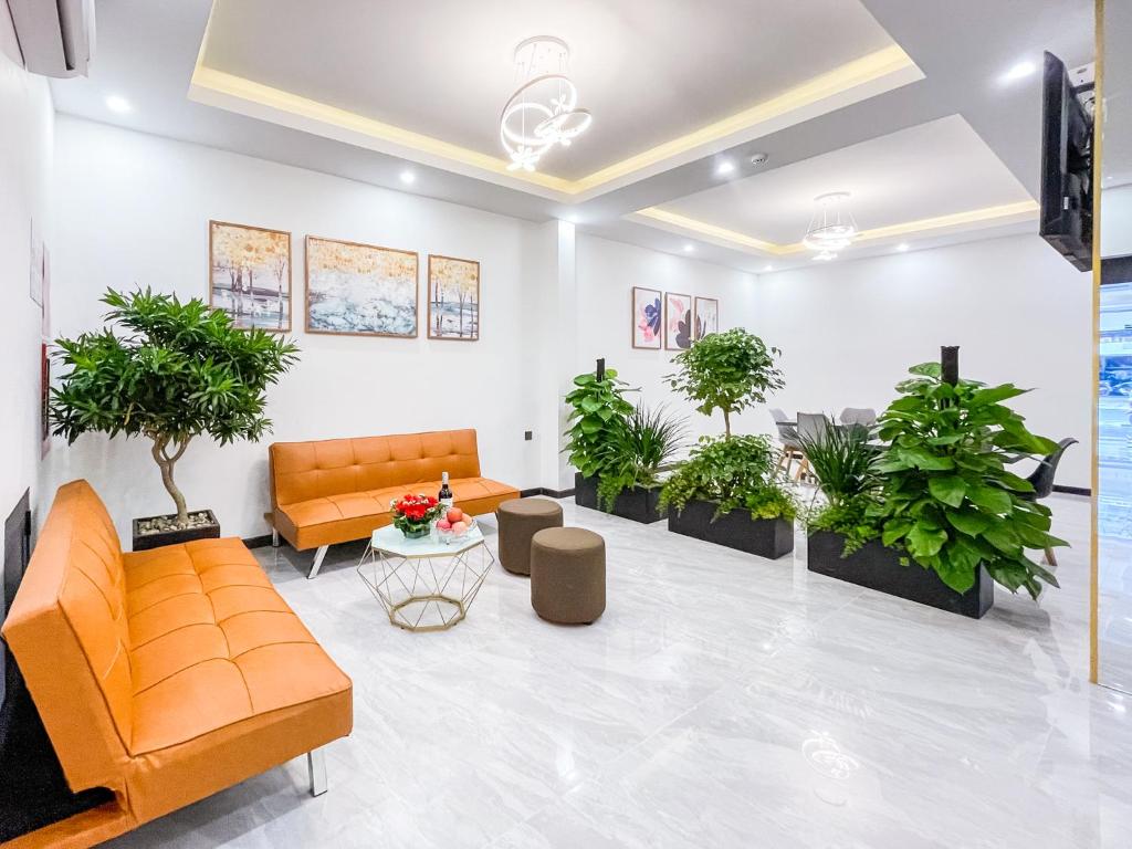 Et tv og/eller underholdning på Đào Hoa Love Hotel