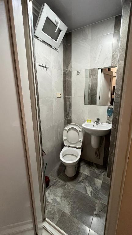 Koupelna v ubytování Guest House Kldiashvili