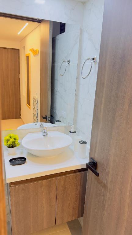 Koupelna v ubytování Hotel Jelt Aeropuerto