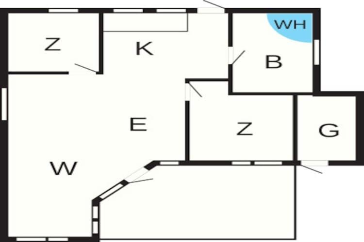 Půdorys ubytování 4 person holiday home in Føllenslev-By Traum