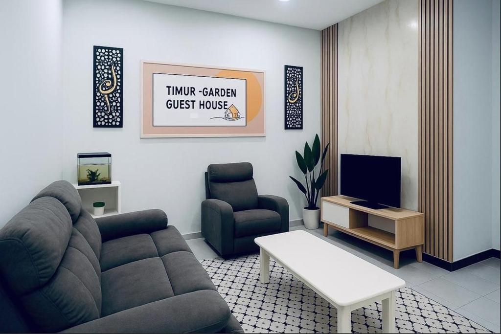 Χώρος καθιστικού στο TIMUR Garden House