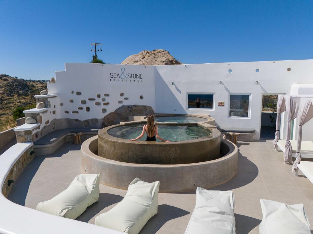 The swimming pool at or close to Sea & Stone Residence Mykonos