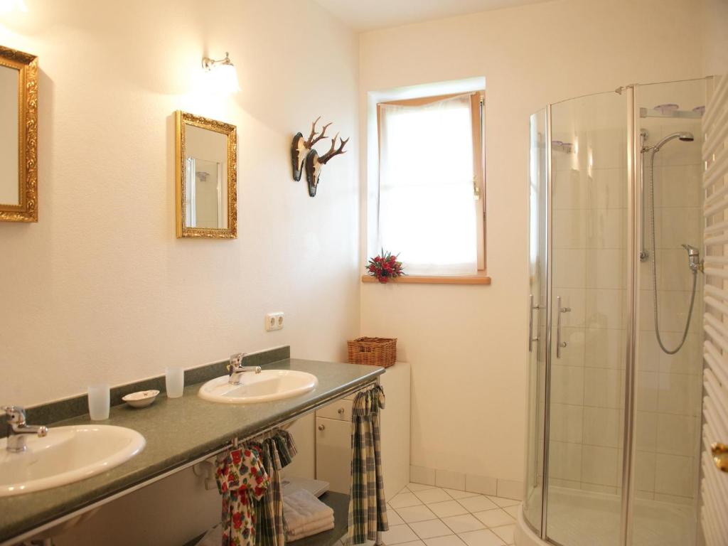 Koupelna v ubytování Luxurious apartment with sauna