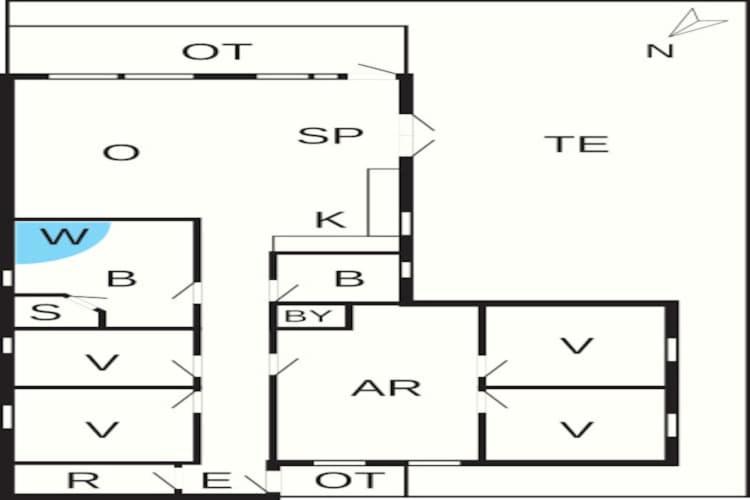 Půdorys ubytování 10 person holiday home in Haderslev-By Traum
