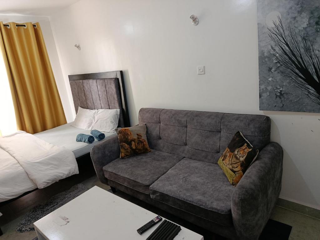 Posezení v ubytování Tsavo Studio Fedha