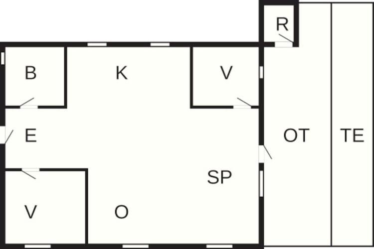 Půdorys ubytování 4 person holiday home in Læsø-By Traum
