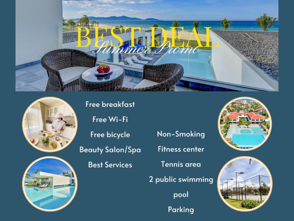 Bazén v ubytování Deluxe Beachside Resort Danang nebo v jeho okolí