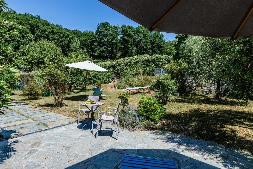 Zahrada ubytování Il Laghello Wood House
