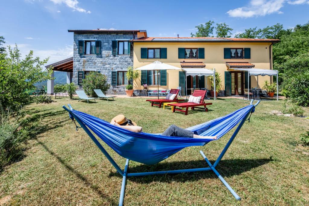 Zahrada ubytování Il Laghello Wood House