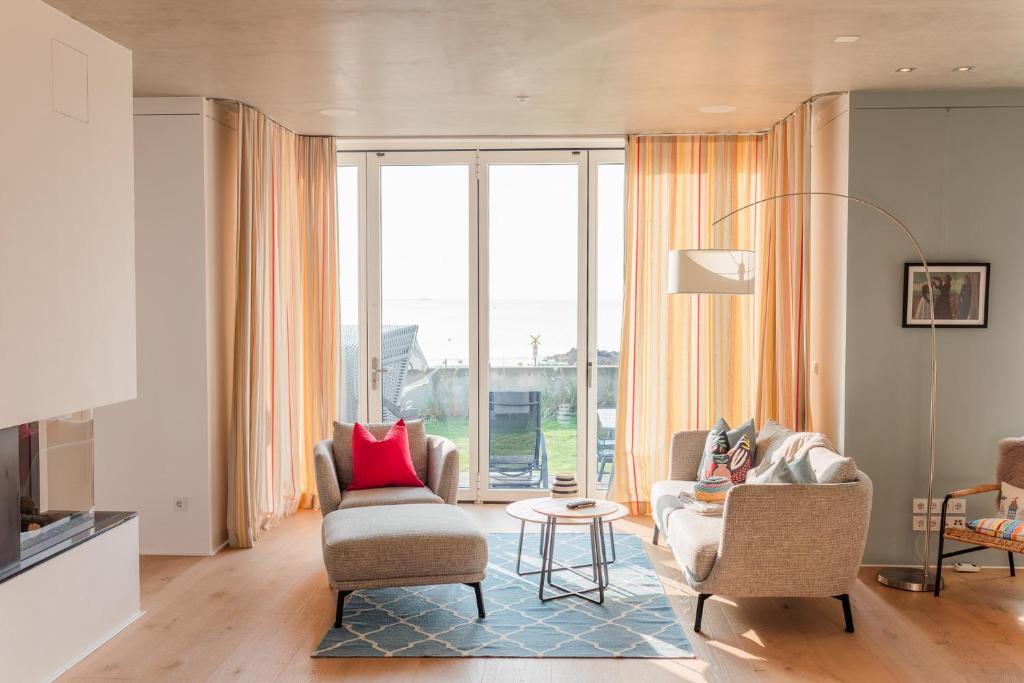 Posezení v ubytování Strandhaus