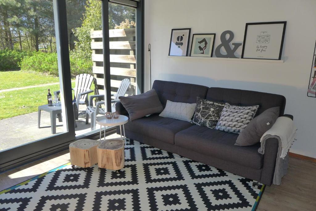 ホルムにあるAmelander Kaap 101のソファとテーブルのあるリビングルーム