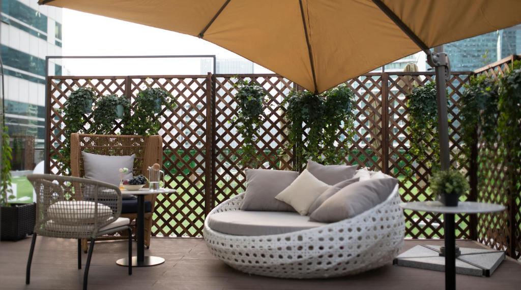 Posezení v ubytování Lux Cabins Hotel Shenzhen