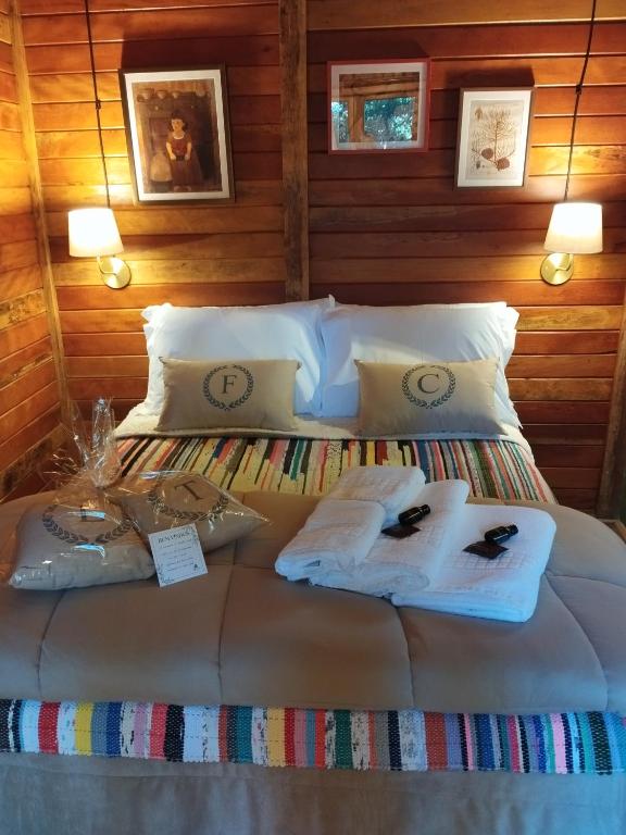 Posezení v ubytování Folk Cabin
