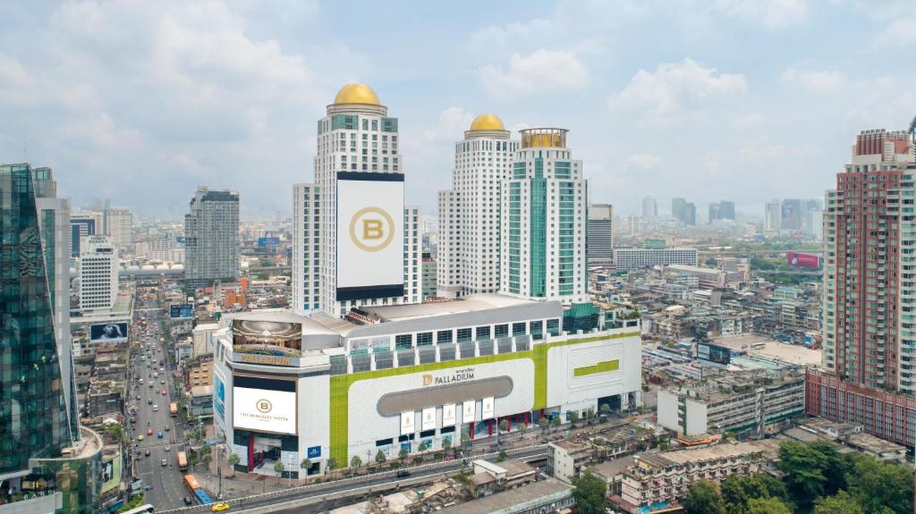 a view of a city with tall buildings at The Berkeley Hotel Pratunam in Bangkok
