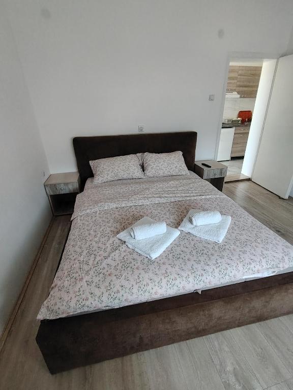Krevet ili kreveti u jedinici u okviru objekta Apartmani Ruj
