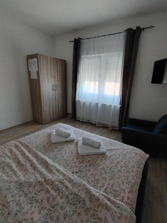 Krevet ili kreveti u jedinici u okviru objekta Apartmani Ruj