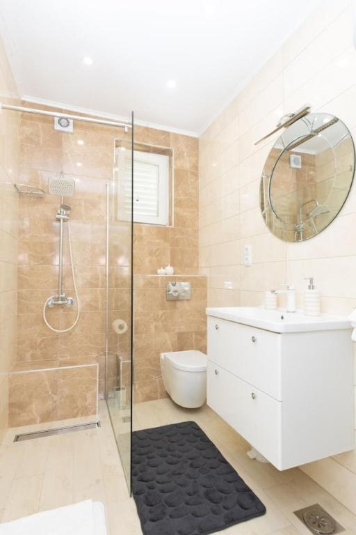 Koupelna v ubytování Dubrovnik Dili Apartment & Room