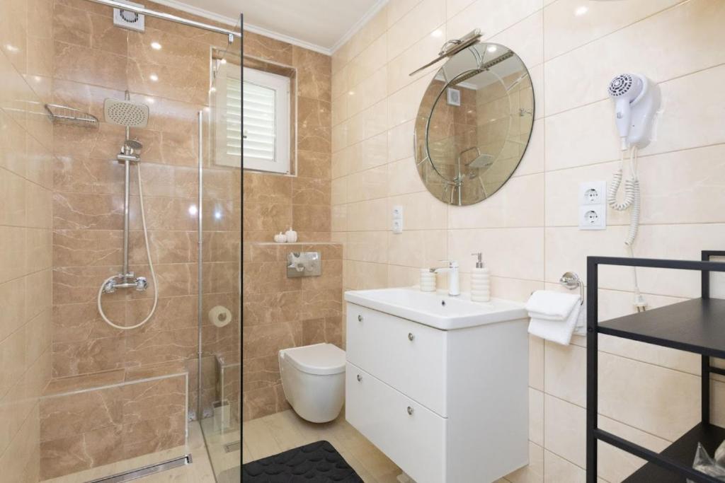 Koupelna v ubytování Dubrovnik Dili Apartment & Room