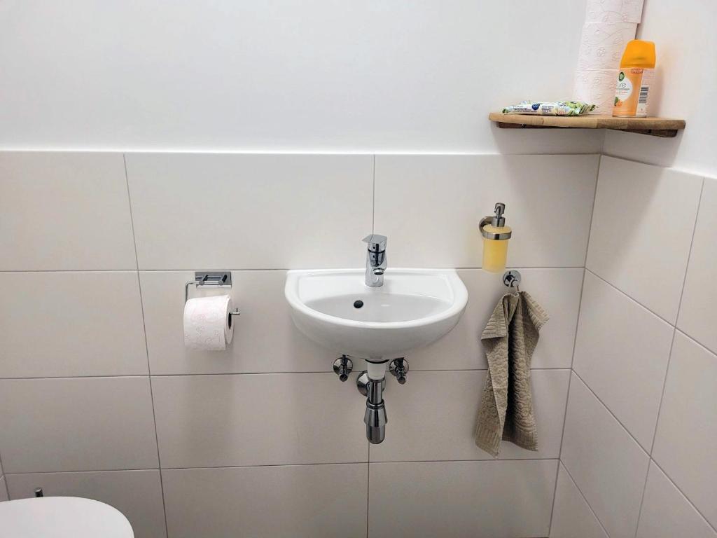 Koupelna v ubytování Ferienwohnung Kerstin