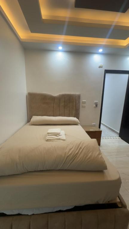 Postel nebo postele na pokoji v ubytování Pyramids Gardens Boutique Hotel New pyramids Gate