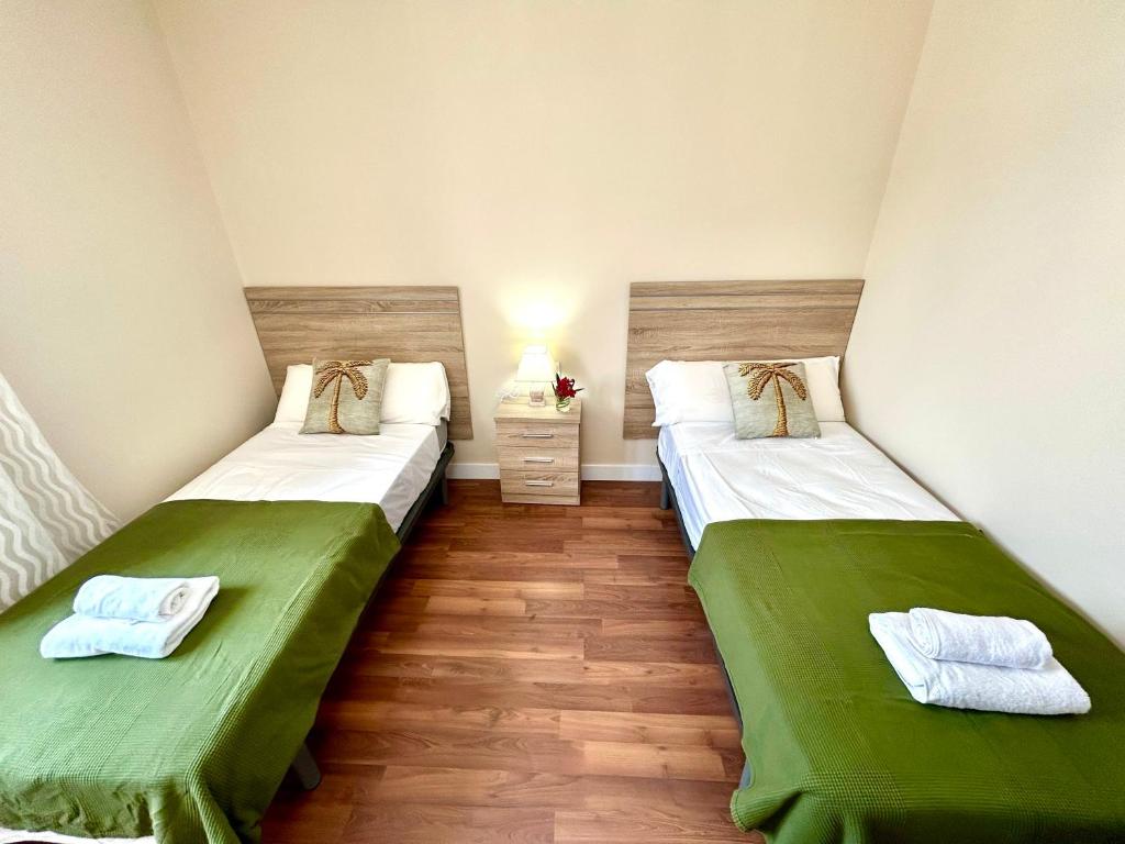 Postel nebo postele na pokoji v ubytování GATU Malvasía- Valdelagrana