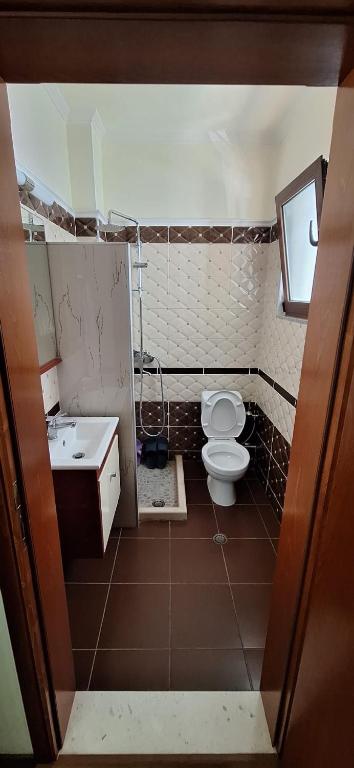 Koupelna v ubytování Hotel Theo