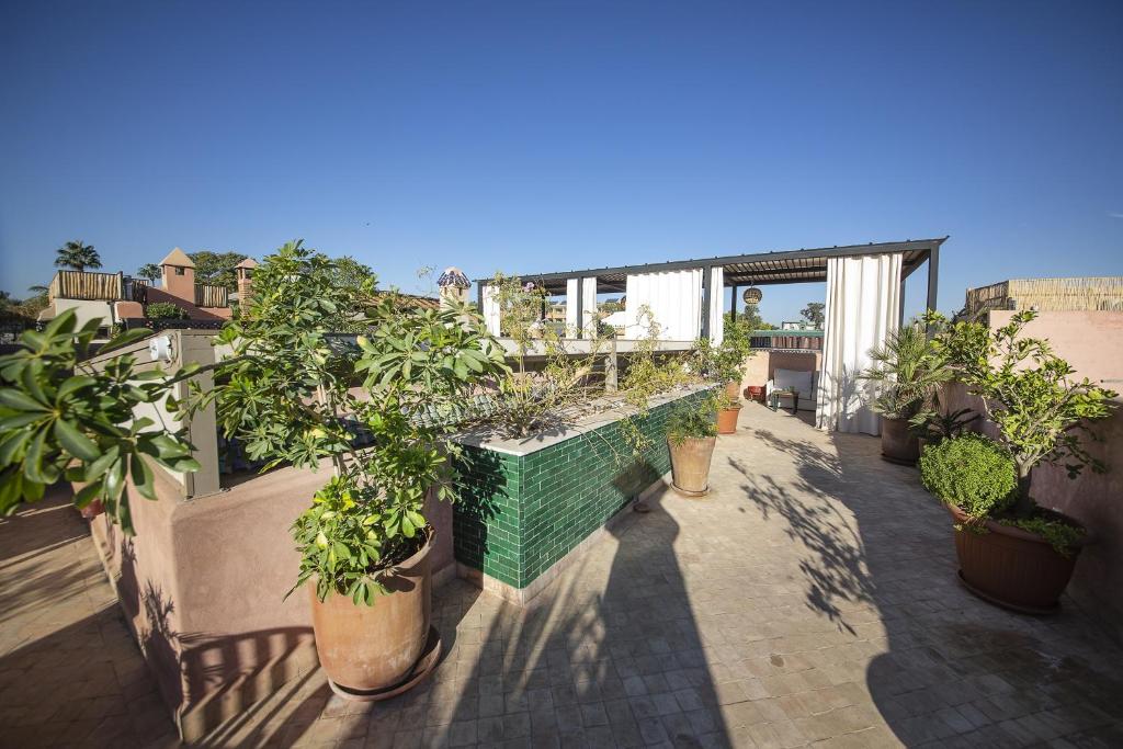 Balkón nebo terasa v ubytování Riad Atrium & Spa