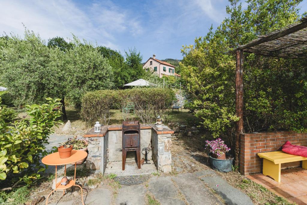 Zahrada ubytování Il Laghello Wood House