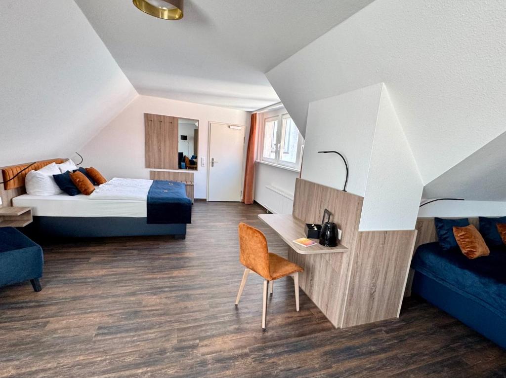 Postel nebo postele na pokoji v ubytování Hotel Am Dom