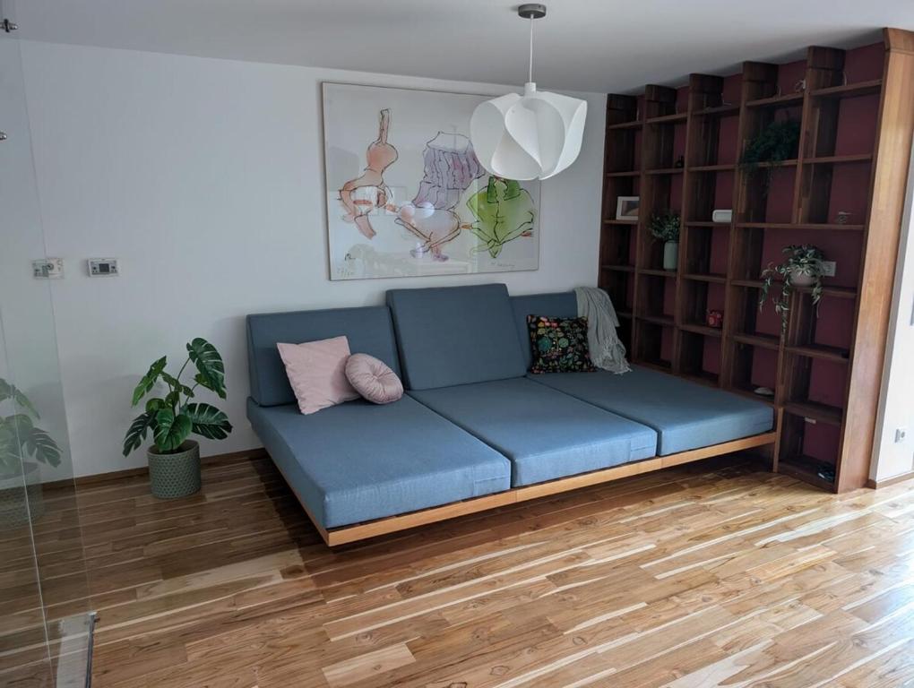 Χώρος καθιστικού στο Im Grünen in Puchenau