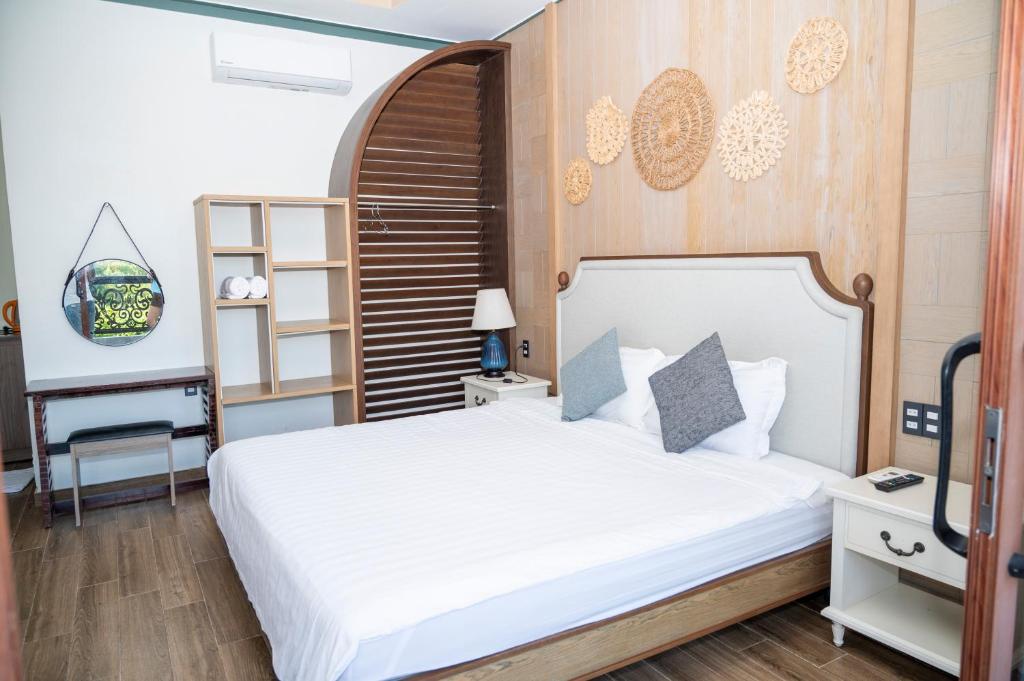 Giường trong phòng chung tại Gia An Hung Guest House