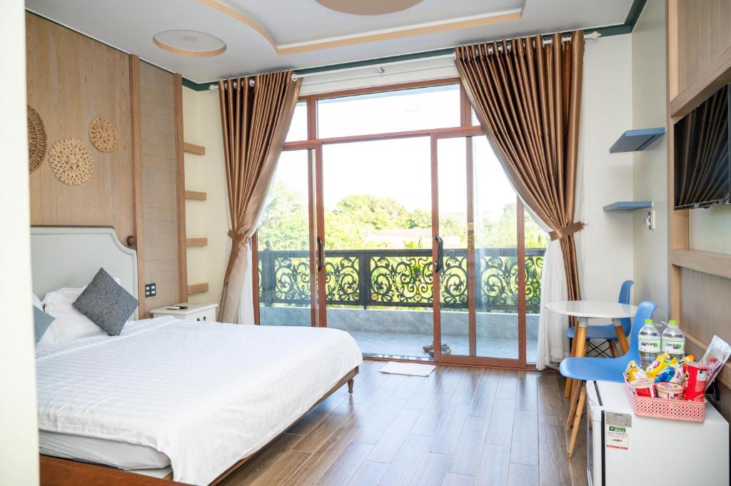 Giường trong phòng chung tại Gia An Hung Guest House