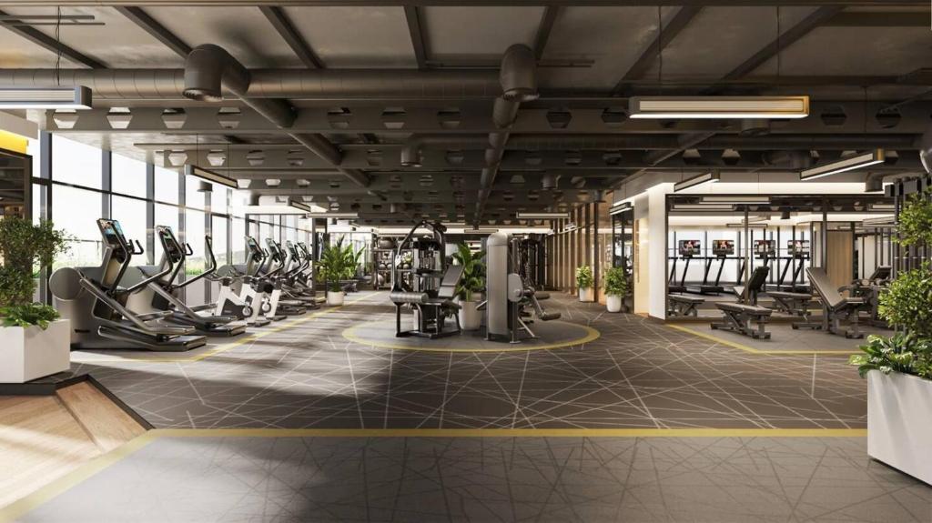 Gimnàs o zona de fitness de Modern Studio In Jlt Cluster L Top Facilities