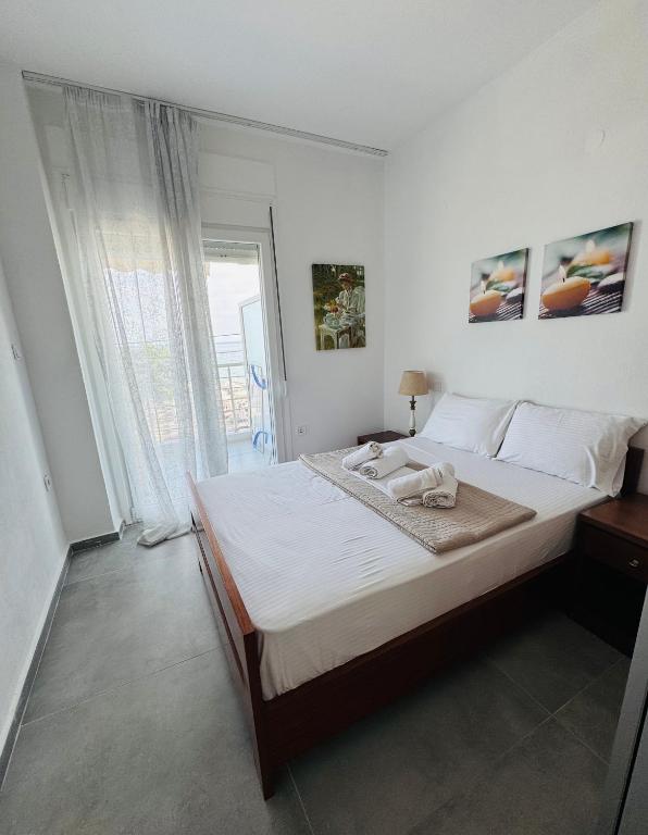 Postel nebo postele na pokoji v ubytování Sea view apartment1