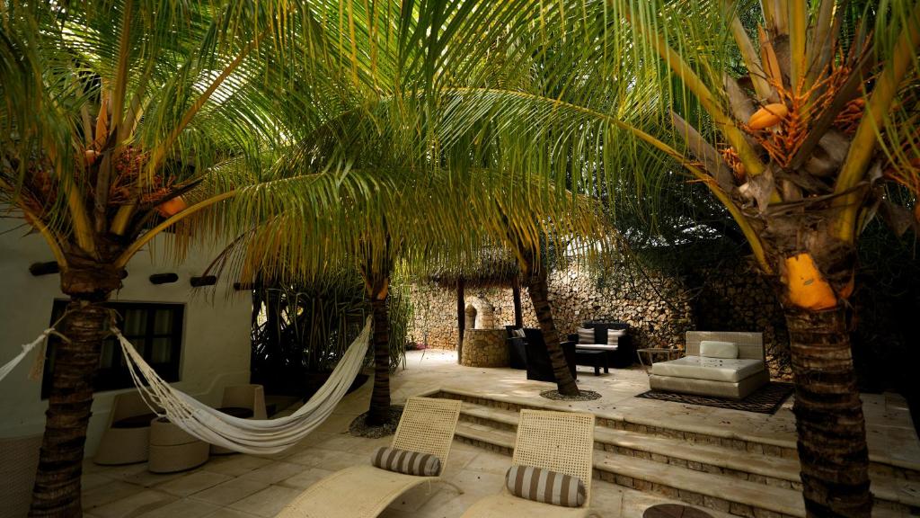 Zahrada ubytování Posada La Esmeralda Morrocoy
