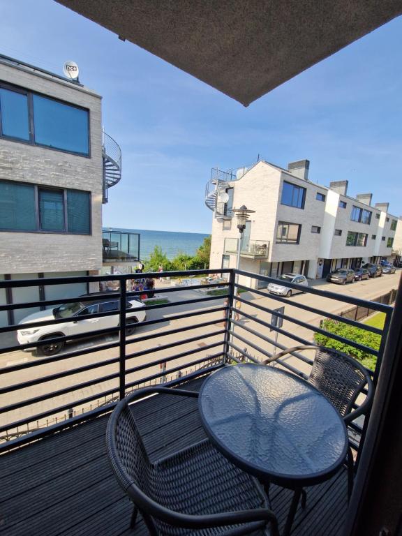 Balkon lub taras w obiekcie Dom Przy Plaży