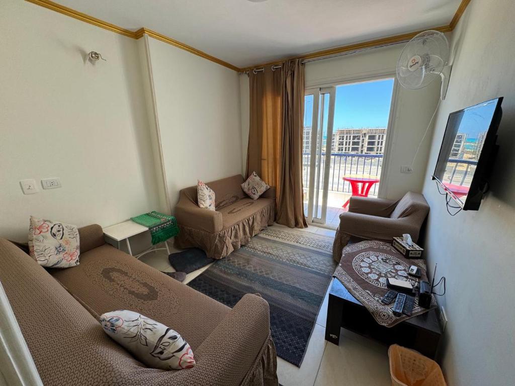 Khu vực ghế ngồi tại Porto marina residence
