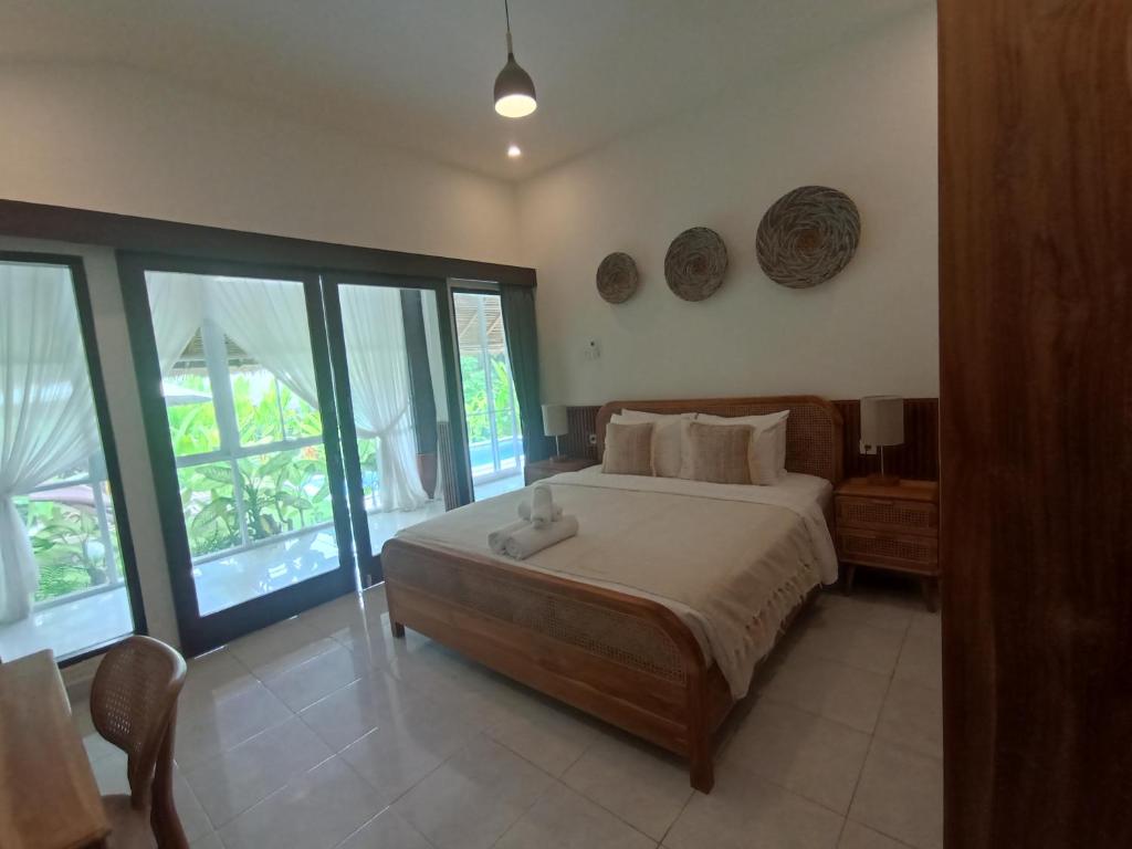 Postel nebo postele na pokoji v ubytování Best for family villa Korna 2BR