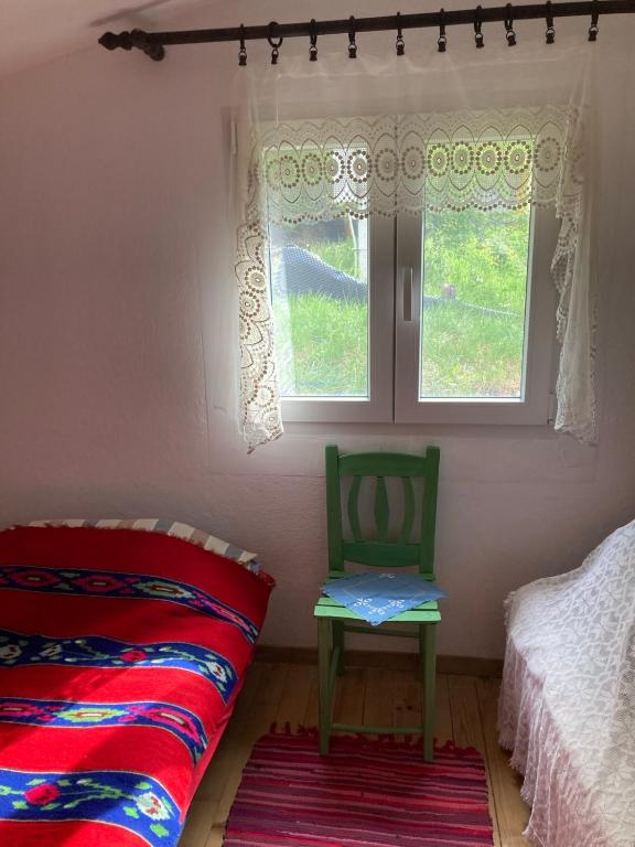 Postel nebo postele na pokoji v ubytování Seoski raj