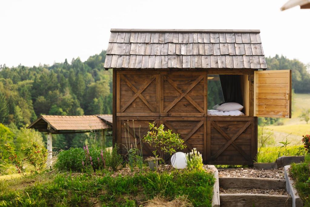 Zahrada ubytování Ladybug Eco House