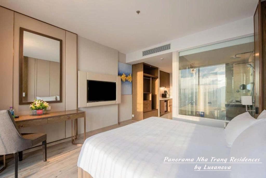 TV a/nebo společenská místnost v ubytování Panorama Nha Trang Residences by Luxanova