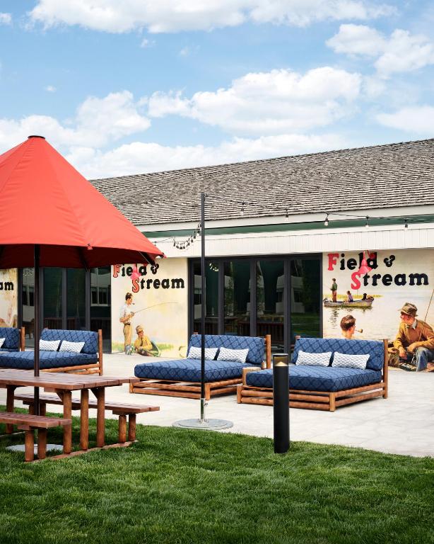 Zahrada ubytování Field & Stream Lodge Bozeman