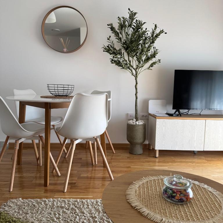 TV a/nebo společenská místnost v ubytování Apartman Pazova