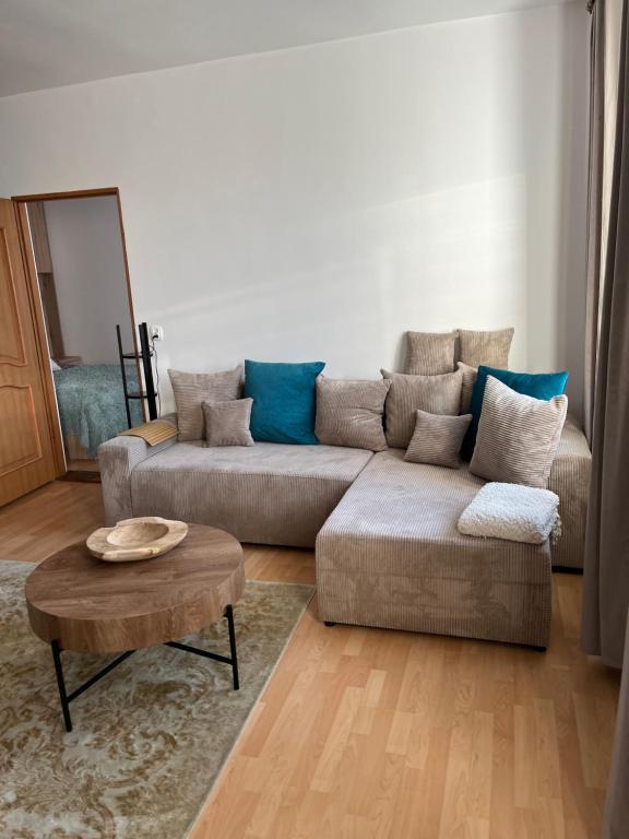 Χώρος καθιστικού στο Apartament przy Sprzymierzeńców 8, Ustka