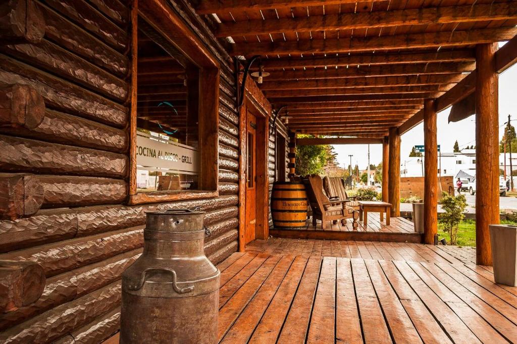 Balkón nebo terasa v ubytování Calafate Hostel