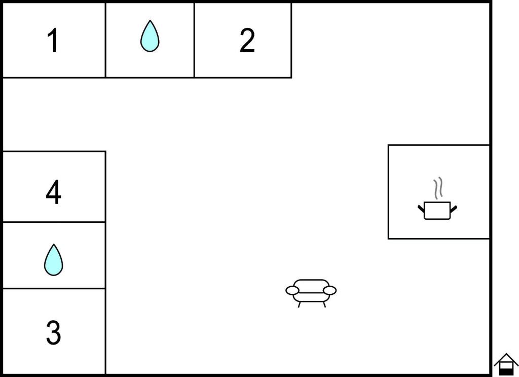 The floor plan of Schivanoia 1