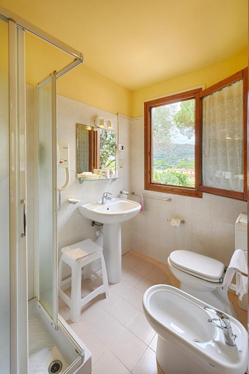 Koupelna v ubytování Hotel Casa Rosa