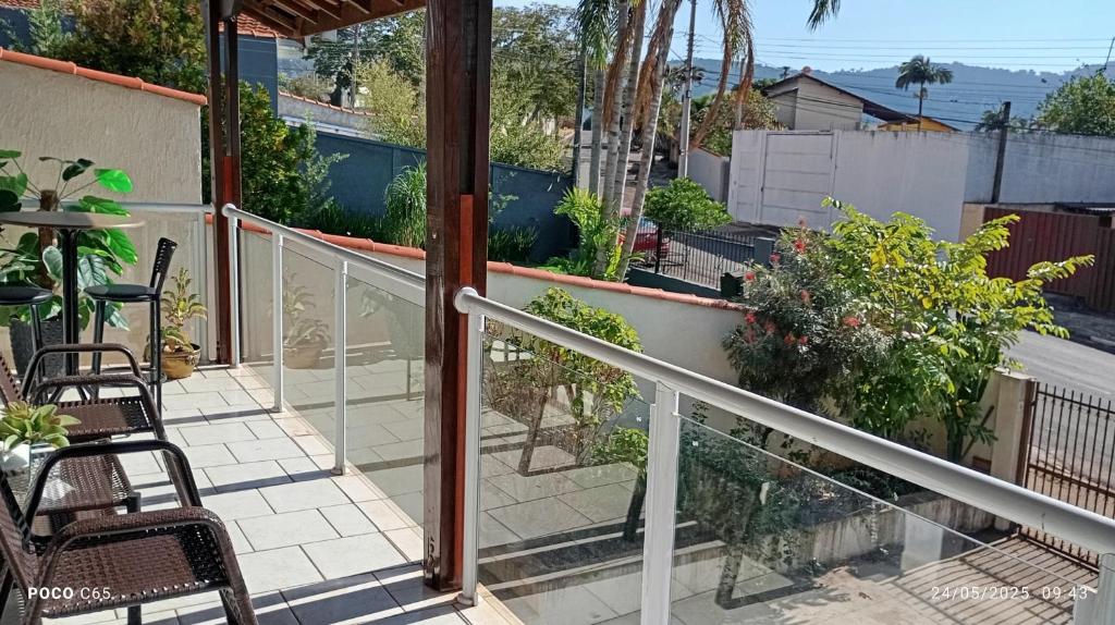 Μπαλκόνι ή βεράντα στο Hostel caminho da Serra