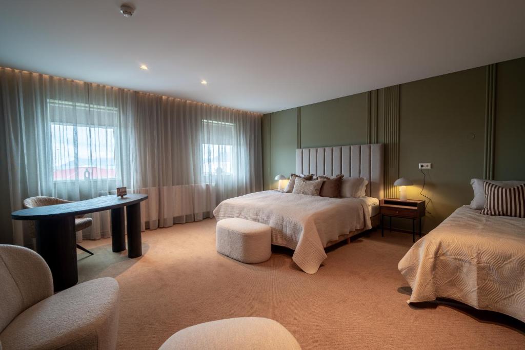 Postel nebo postele na pokoji v ubytování Hotel Vest Mar