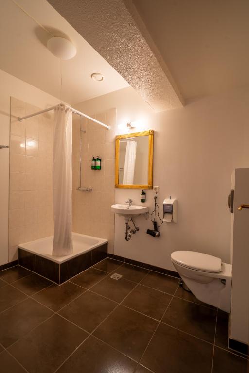Koupelna v ubytování Hotel Vest Mar